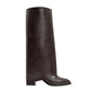 Maybe Brown Chunky Heel Boot (Women)