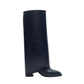 Maybe Navy Chunky Heel Boot (Women)