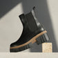 Luz Black Cilt Block Heel Boot (Women)