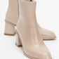 Maura Block Heel Boot Beige