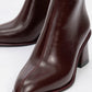 Alba Burgundy Block Heel Boot (Women)