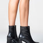 Alba Black Block Heel Boot (Women)
