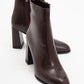 Jewel Burgundy High Heel Boot (Women)