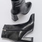Jewel Black Pattern High Heel Boot (Women)