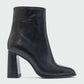 Jewel Black Pattern High Heel Boot (Women)