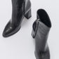Jewel Black Pattern High Heel Boot (Women)