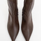 Lewin Brown Cilt Pointed Toe Stiletto Boot (Women)