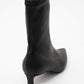 Lewin Black Cilt Pointed Toe Stiletto Boot (Women)