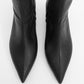 Lewin Black Cilt Pointed Toe Stiletto Boot (Women)