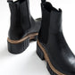 Luz Black Cilt Block Heel Boot (Women)