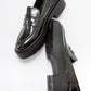 Josie - Black Patent Platform Loafers