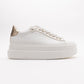 Violette - White Platform Sneakers