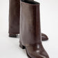 Ellas Burgundy Chunky Heel Boot (Women)