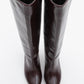 Cassandra Burgundy Cilt High‑Heel Boot (Women)