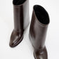 Ellas Brown Chunky Heel Boot (Women)