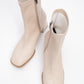 Plesa Beige Chunky Heel Boot (Women)