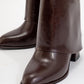 Ellas Burgundy Chunky Heel Boot (Women)