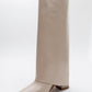 Maybe Beige Chunky Heel Boot (Women)