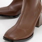 Plesa Brown Chunky Heel Boot (Women)