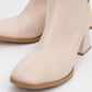 Plesa Beige Chunky Heel Boot (Women)