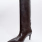 Cassandra Brown Pattern High‑Heel Boot (Women)