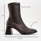 Plesa Dark Brown Chunky Heel Boot (Women)