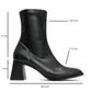 Plesa Black Chunky Heel Boot (Women)