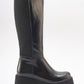 Solo Black Patent Platform Boot (Women)