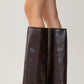 Maybe Brown Chunky Heel Boot (Women)