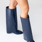 Maybe Navy Chunky Heel Boot (Women)