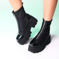 Bray Black Patent Chunky Boot (Women)