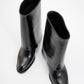 Ellas Black Chunky Heel Boot (Women)
