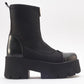 Bray Black Patent Chunky Boot (Women)