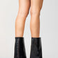 Ellas Black Chunky Heel Boot (Women)