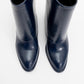 Ellas Navy Chunky Heel Boot (Women)