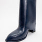 Ellas Navy Chunky Heel Boot (Women)