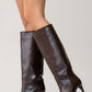 Cassandra Brown Cilt High‑Heel Boot (Women)