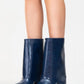 Ellas Navy Chunky Heel Boot (Women)