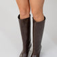 Cassandra Brown Cilt High‑Heel Boot (Women)