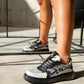 Ida - Dark Grey Platform Sneakers