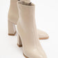 Jewel Beige Cilt High Heel Boot (Women)