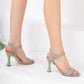 Olive Green Heels, Green Summer Dress Block Heels