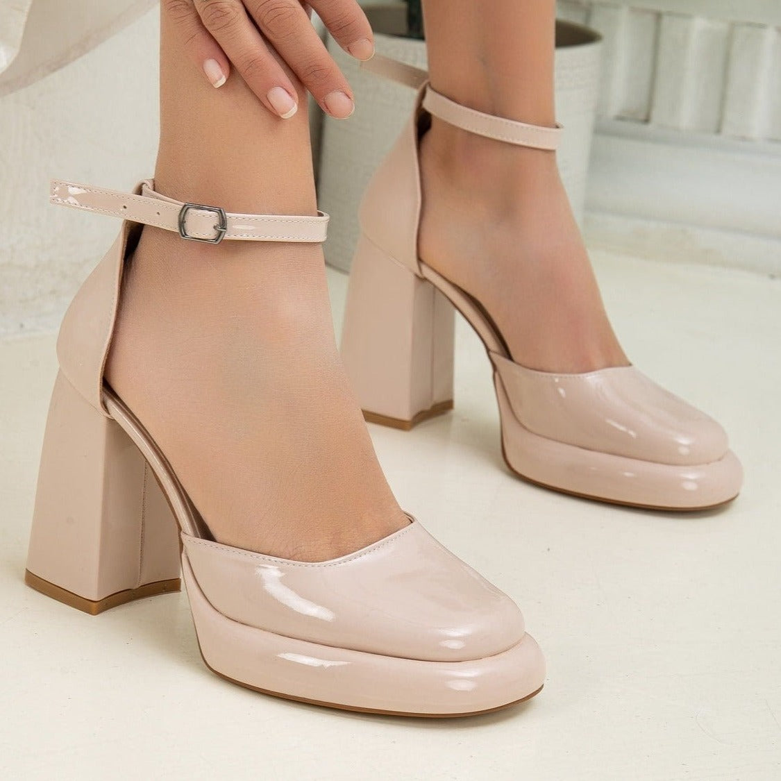 Womens Wedding Bridal Shoes Peep Toe Pumps High Heel Crystal Platform Shoes  Size | eBay