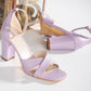 Lavender High Heels, Lavender Open Toe Heels, Lavender Wedding Shoes, Bridal Shoes
