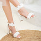 White Bridal Shoes, Wedding Shoes, White High Heel Shoes