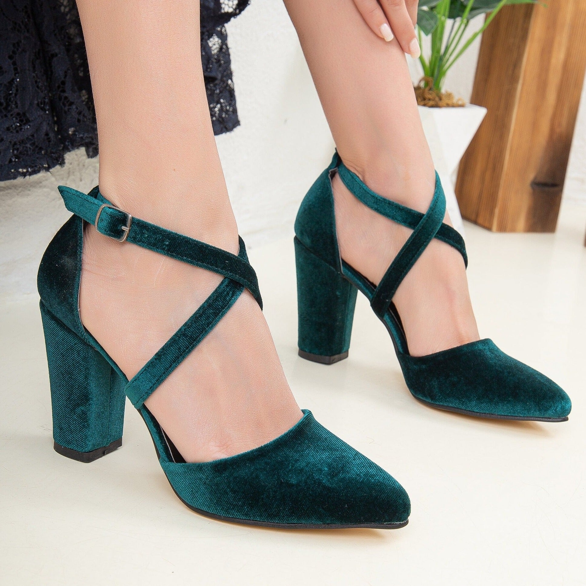 Simply emerald glitter pump | Atelier Rangoni