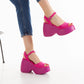 Wedge Sandals, Pink Wedges, Pink Platform Sandals, Barbie Sandals