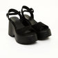 Wedge Sandals, Black Suede Wedges, Black Platform Sandals, Black Chunky Sandals, Handmade Sandals, Black Suede Sandals, Black Sandals