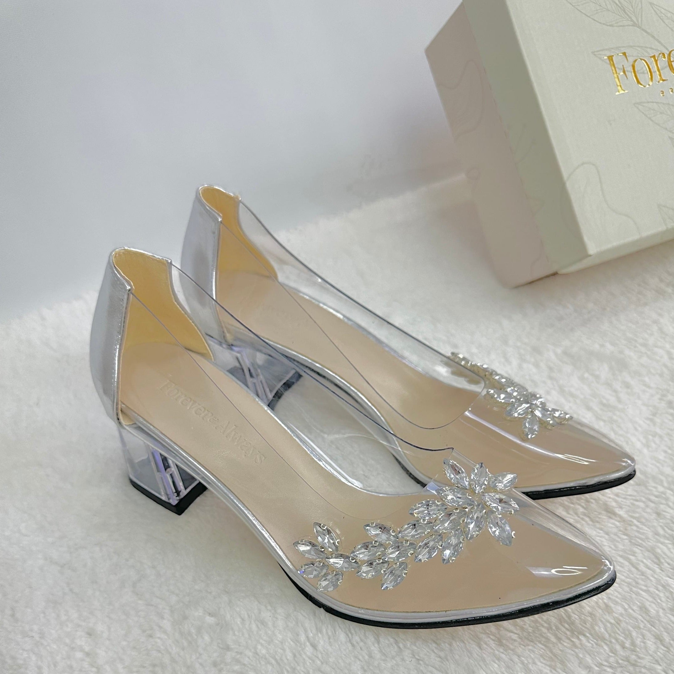 2 inch silver formal sandals