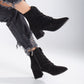 Black Suede Boots, Ankle Boots, Boots Women, Black Ankle Boots, Winter Boots, Black High Heel Boots, Lace Up Boots, Black Suede Ankle Boots